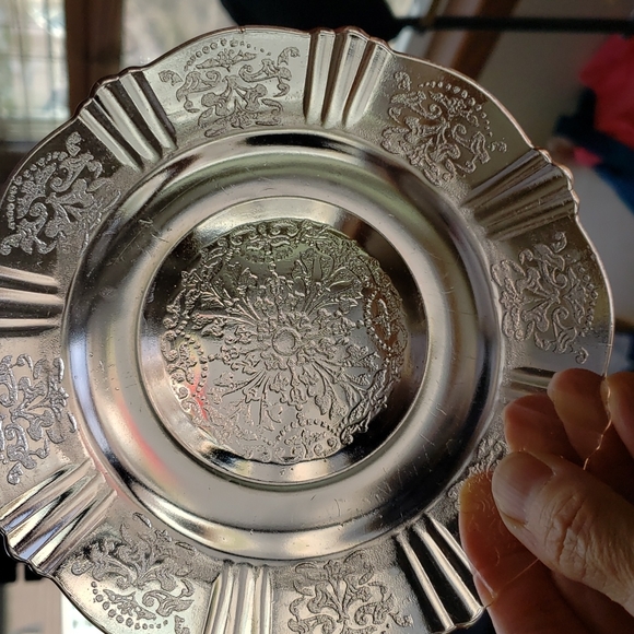 MacBeth Evans AMERICAN SWEETHEART Glass Etched Bowl - Picture 2 of 4